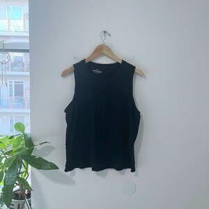 J. Crew Black Girlfriend Tank Size Large